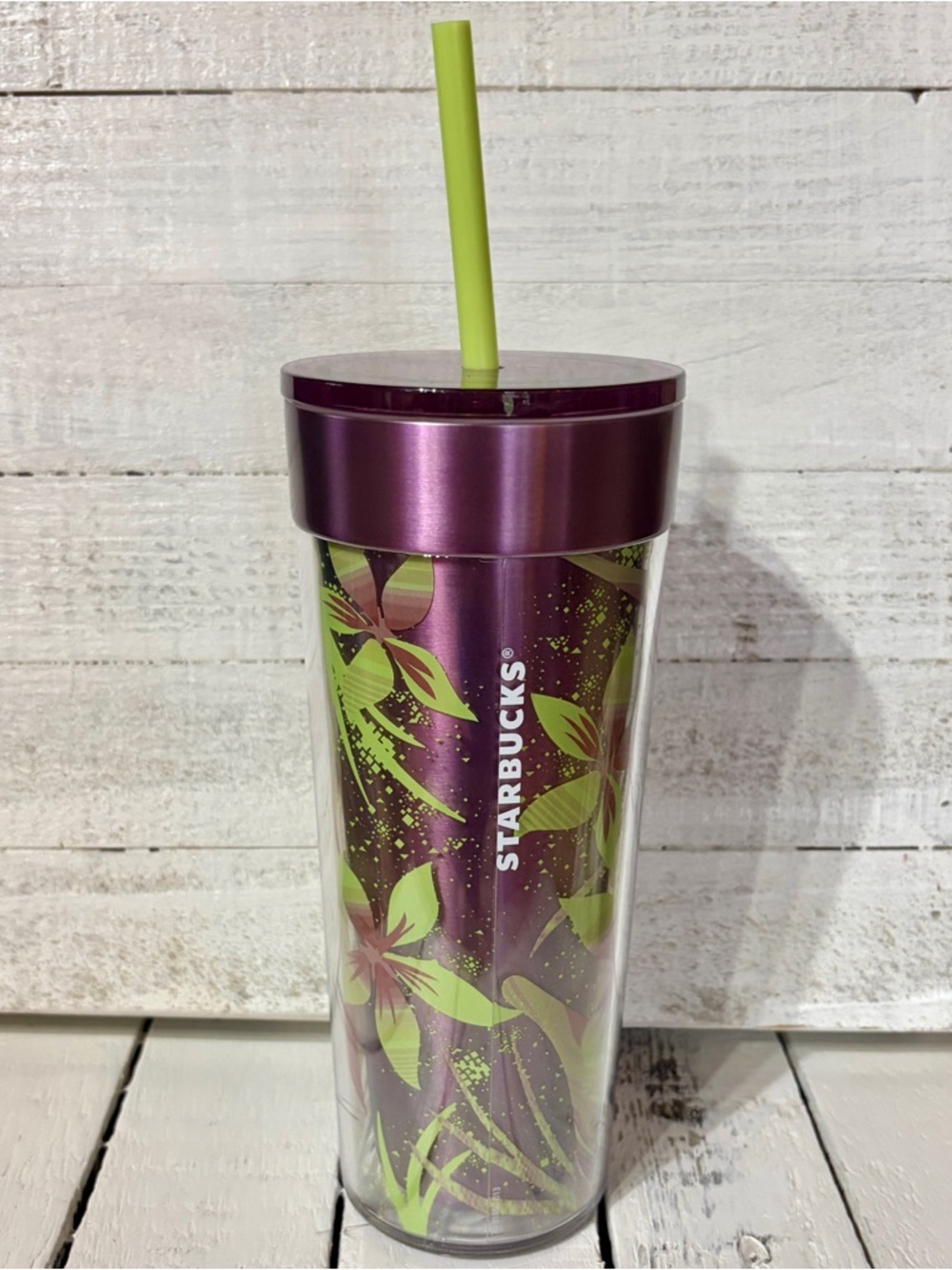 NWT Starbucks 2022 Spring Floral Acrylic Tumbler 16oz 473mL